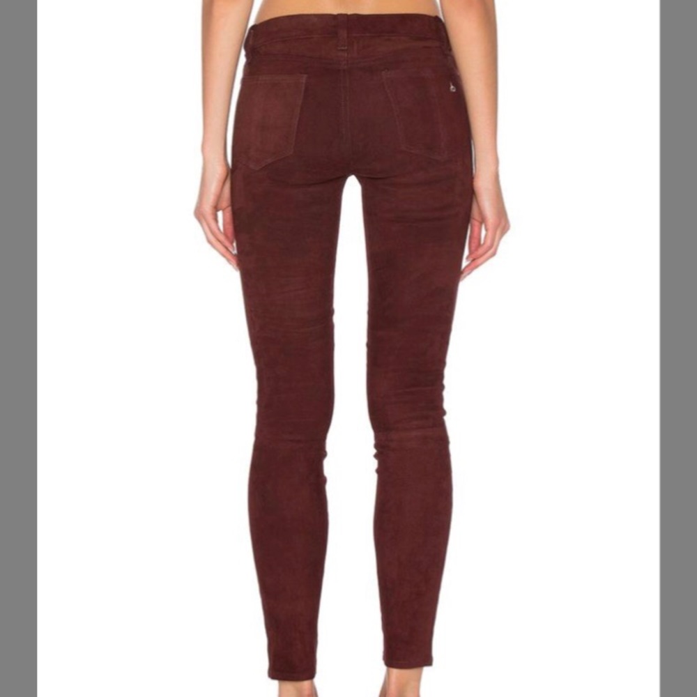 Rag & Bone Port Skinny Leather Suede Pant 26